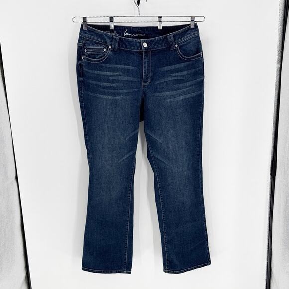 Lane Bryant slim bootcut dark wash high waisted genius fit size 20 casual - Picture 1 of 6